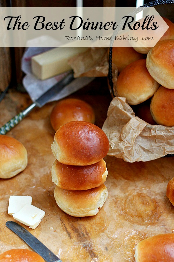 Soft, buttery, tender and warm, straight out of the oven, these are the best dinner rolls. Recipe from Roxanashomebaking.com